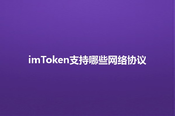 imToken支持哪些网络协议🤔🖥️